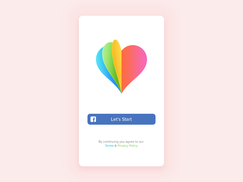 Flirting app login flyrt ios date app icon heart design flip paper chat logo
