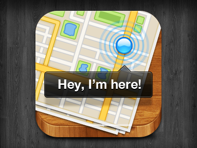 iOS icon icon ios map