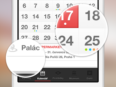 App UI 4 app calendar clean date minimalistic ui