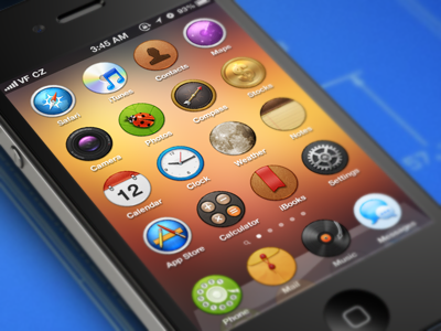 Circles Project circle icon iphone project skin theme