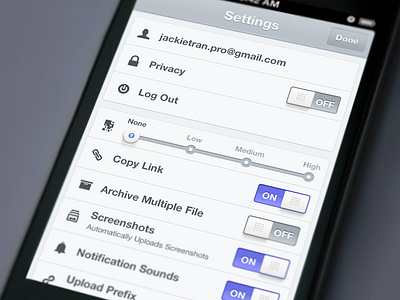 Cloudier Settings UI app cloud cloudier ios settings ui