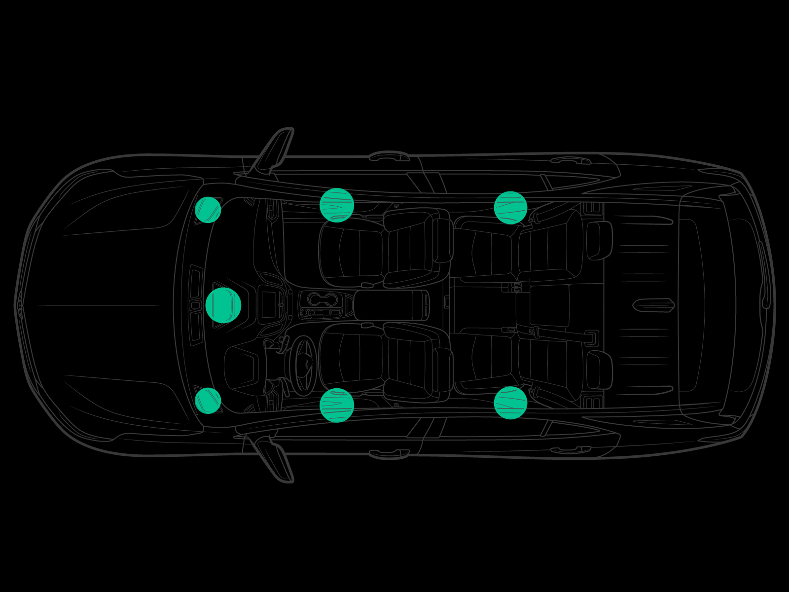 Surround Sound animation audio automotive car gif illustration illustrator loop mograph motion graphics speakers surround sound technical illustration vector