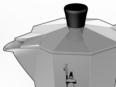 Moka 3d coaches loupe illustration technical illustration