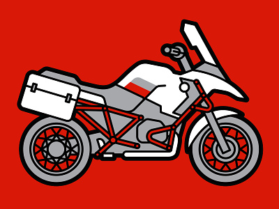 Motorcycle Icon adv icon illustration motorbike motorcycle technical illustration vector