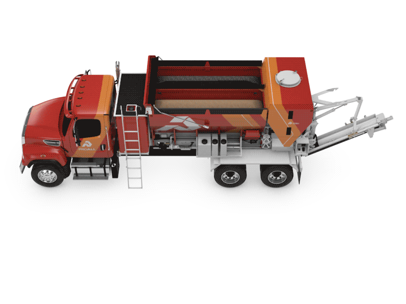Volumetric Concrete Mixer Truck 360 3d c4d cinema 4d concrete gif render truck turntable