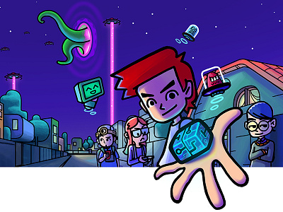 Brian Game game illustration landing