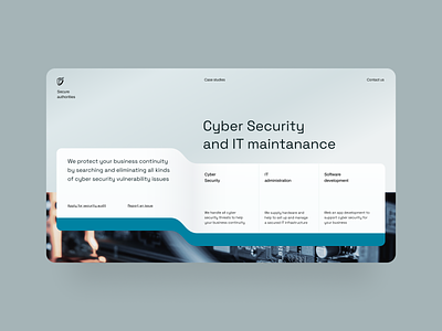 CyberSecurity website: Key visual #1