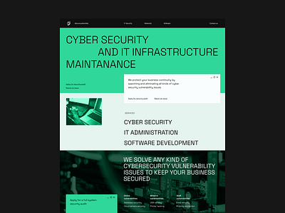 CyberSecurity website: Key visual #4