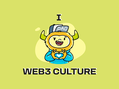 I 💙 web3 culture animal bitcoin blockchain cartoon character crypto cryptocurrency cute dao decentralized doodle ethereum illustration nft solana superdao token vector web3