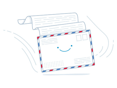 Mail! cute illustrations stokarenko vector