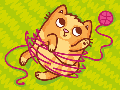 1 invite giveaway! cat character colorful cute dribbble game giveaway invitation invitations invite invites kitten