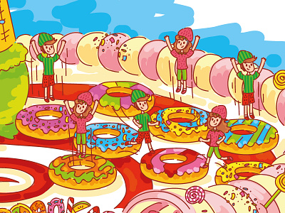 Mad sweet map! Part 2! bright candy chocolate colorful donut game icecream lollipops mad sweet sweets tasty
