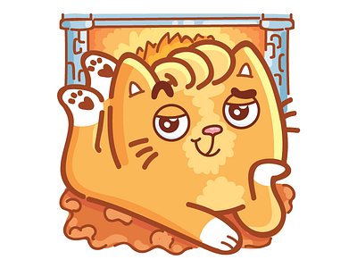Whatcha doin tonight? ;) animal cartoon cat character cute doodle icons ios kitten kitty sticker stickers