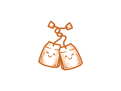 Cute Tea Bag In Teacup Doodle - Cute Tea - Sticker