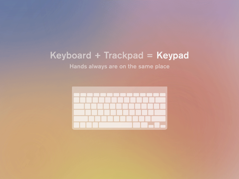 Keypad concept