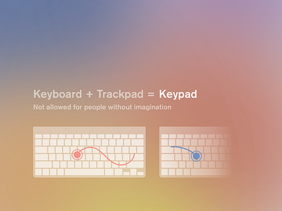 Keypad concept concept gestures