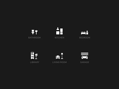 Home Icons attached domotic home icons sketch