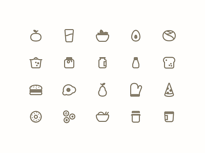 Food Icons food icons sketch