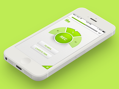 Mojo app green interface ios iphone ui ux