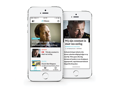 De Standaard de standaard design mobile news product ui ux