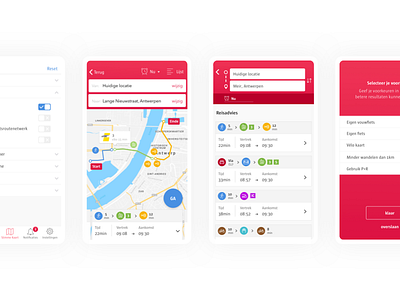 Mobility platform for the city of Antwerp design minimal mobility platform responsive styleguide ui ux