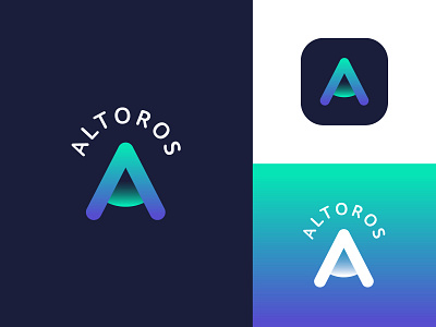 Altoros brand brand design brandbook branding design graphic design identity it it logo logo logo design logotype mark