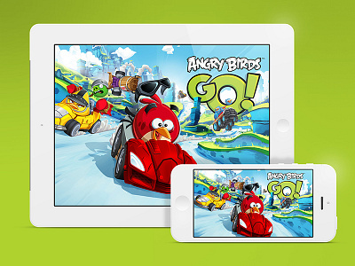 Angry Birds GO! Key Art angry birds angry birds go! game ios key art mobile mobile game racing