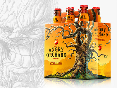 Angry Orchard Brand Development alcohol angry orchard apple beverage brand development character development cider hard cider packaging sketch story development