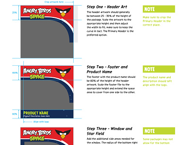 Angry Birds Space - Packaging Guide angry birds angry birds space guidelines instructions licensing line look mobile game packaging packaging guide trade dress