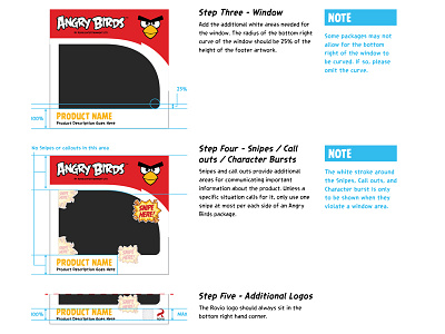 Angry Birds - Packaging Guide angry birds guidelines instruction licensing line look mobile game packaging packaging guide trade dress