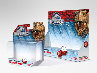 Jurassic World Packaging illustration jurassic movie packaging t rex toy world