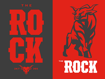 the rock logo wallpaper