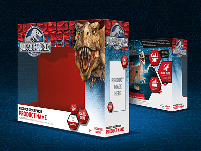 Jurassic Park Packaging illustration jurassic jurassic park jurassic world movie packaging t rex toy world