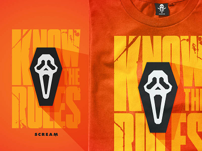 Know the Rules! ghostface halloween horror illustration licensing art movie scream
