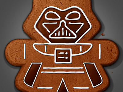 18 Days of Star Wars: Gingerbread Vader! christmas cookie darth vader dessert gingerbread holiday star wars