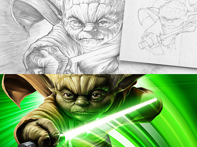 18 Days of Star Wars: Yoda Packaging attack of the clones illustration packagi star wars yoda