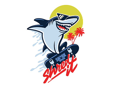 Shred It! consumer products great white illustration licensing licensing guide ocean shark shark week