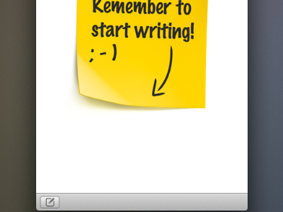 Remember to start writing orbitink