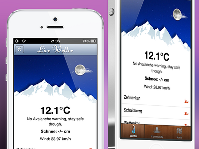 Weather App for Ski Resort app ios obertauern ski resort weather