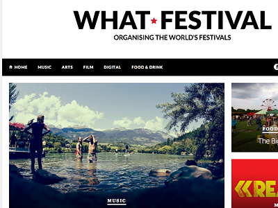 What Festival arts brand design festival music website wordpress