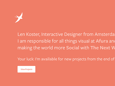 Portfolio - len.xxx about contact design len.xxx portfolio projects work