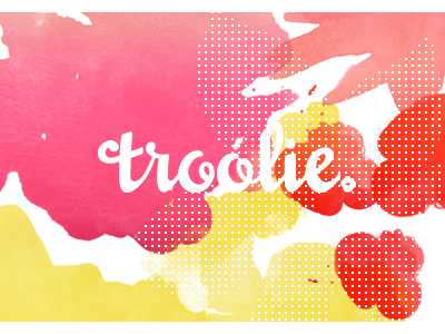 Troolie branding cards design floral flower graphic logo mousse paper pattern portland stationery texture watercolor