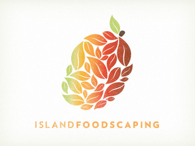 Island Foodscaping landscaping permaculture logo branding fruit hawaii mango