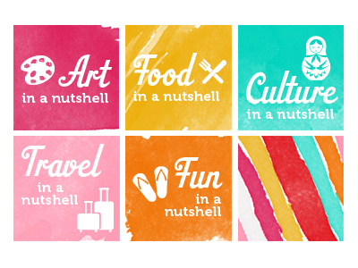 Parenting website buttons art blog buttons culture food fun rainbow travel watercolor website