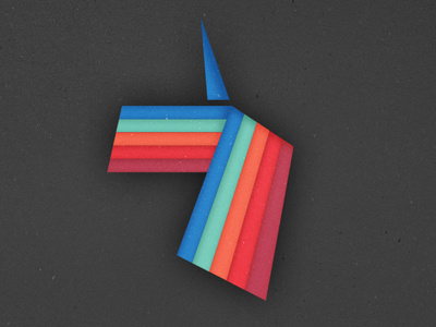 Geometric, the Unicorn branding gay geometric logo minimalist rainbow unicorn