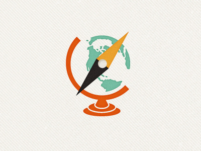 Traveler's Branding branding compass earth globe logo map retro texture travel