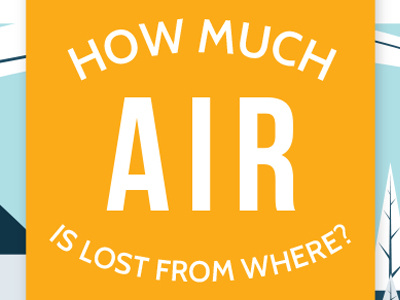 How Much Air Is Lost Through Where — Infographic air loss graphic design home improvement infographic nina haglund