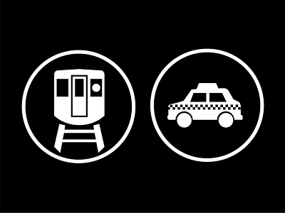 Transit, Transit badge cmj icon taxi train transit