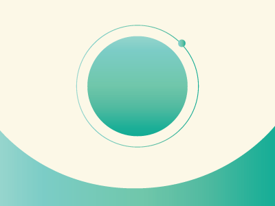 Orbital branding circle geometric gradient minimalism orbit