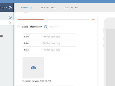 Layered Interface: Iteration dashboard flat icons interface label light navigation panel progress ui upload web